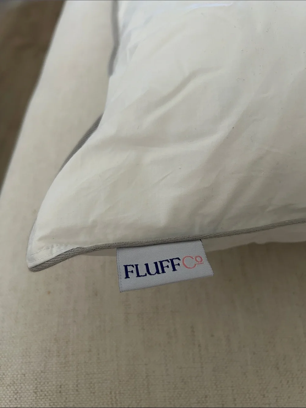 Fluff Co Down & Feather Classic Hotel Pillow, Standard Size, SOFT, New open box